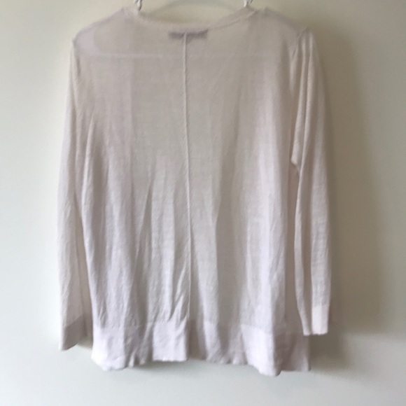 WHITE SEMI SHEER CARDIGAN - Picture 5 of 5